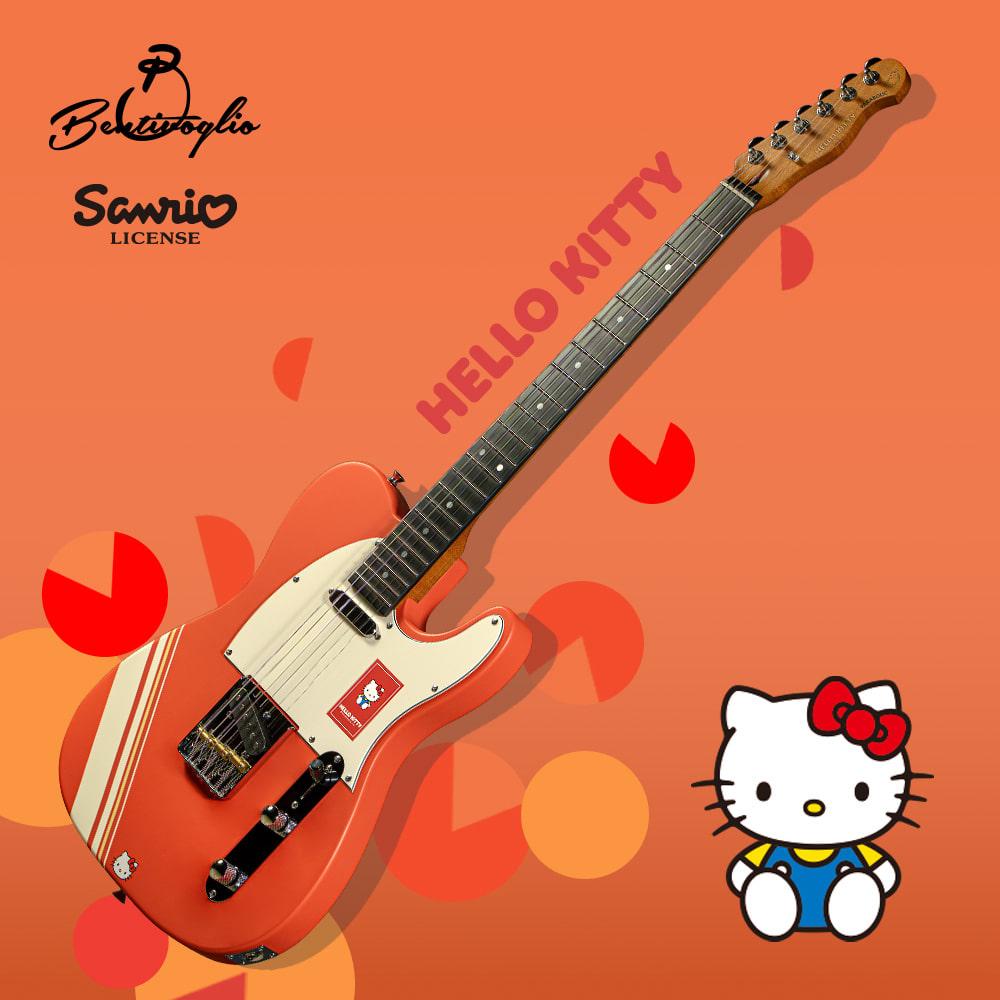 벤티볼리오 산리오캐릭터즈 일렉기타 ST250S Hello Kitty 헬로키티