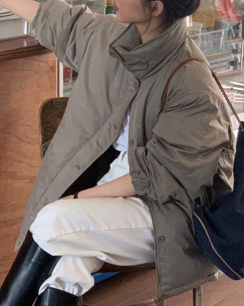 르네 하프패딩(덕다운100)