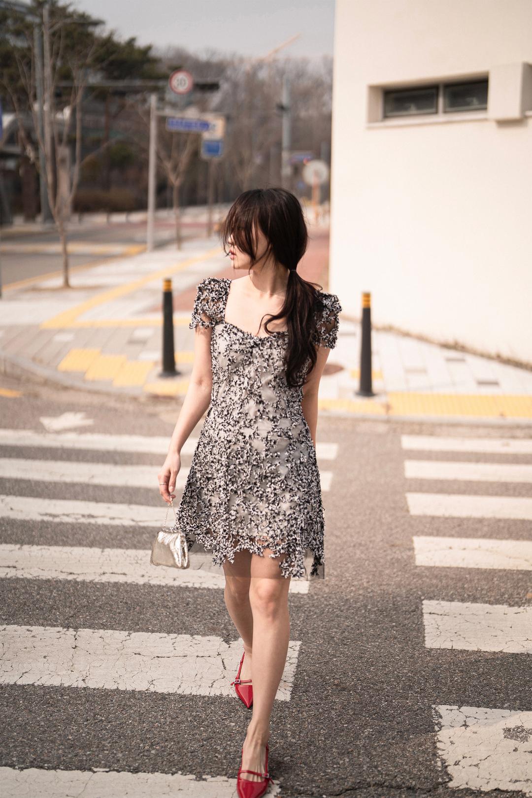 Jacquard Dress(Blossom), Middle