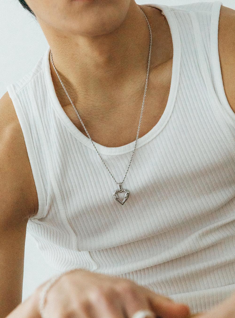 Angelic Heart Steal Necklace