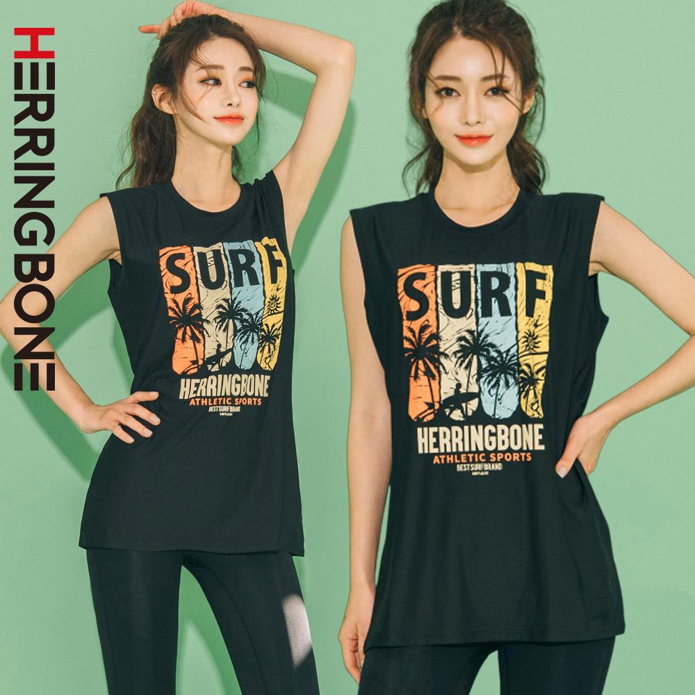 서핑 여성 나시 래쉬가드 상의 루즈핏 민소매 수영복 물놀이 비치웨어 RC101W