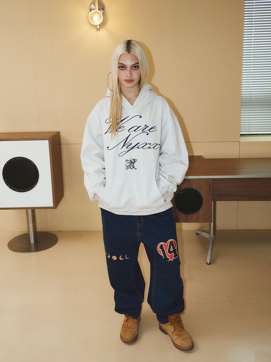 WE ARE NYXX HOODIE LIGHT ASH
