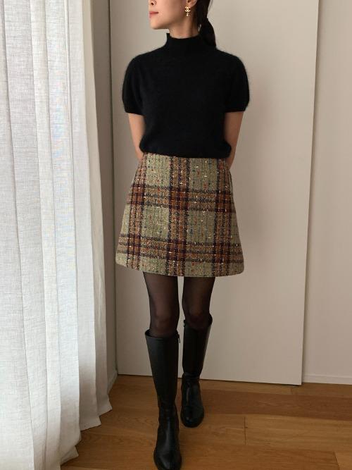 Tree tweed skirt