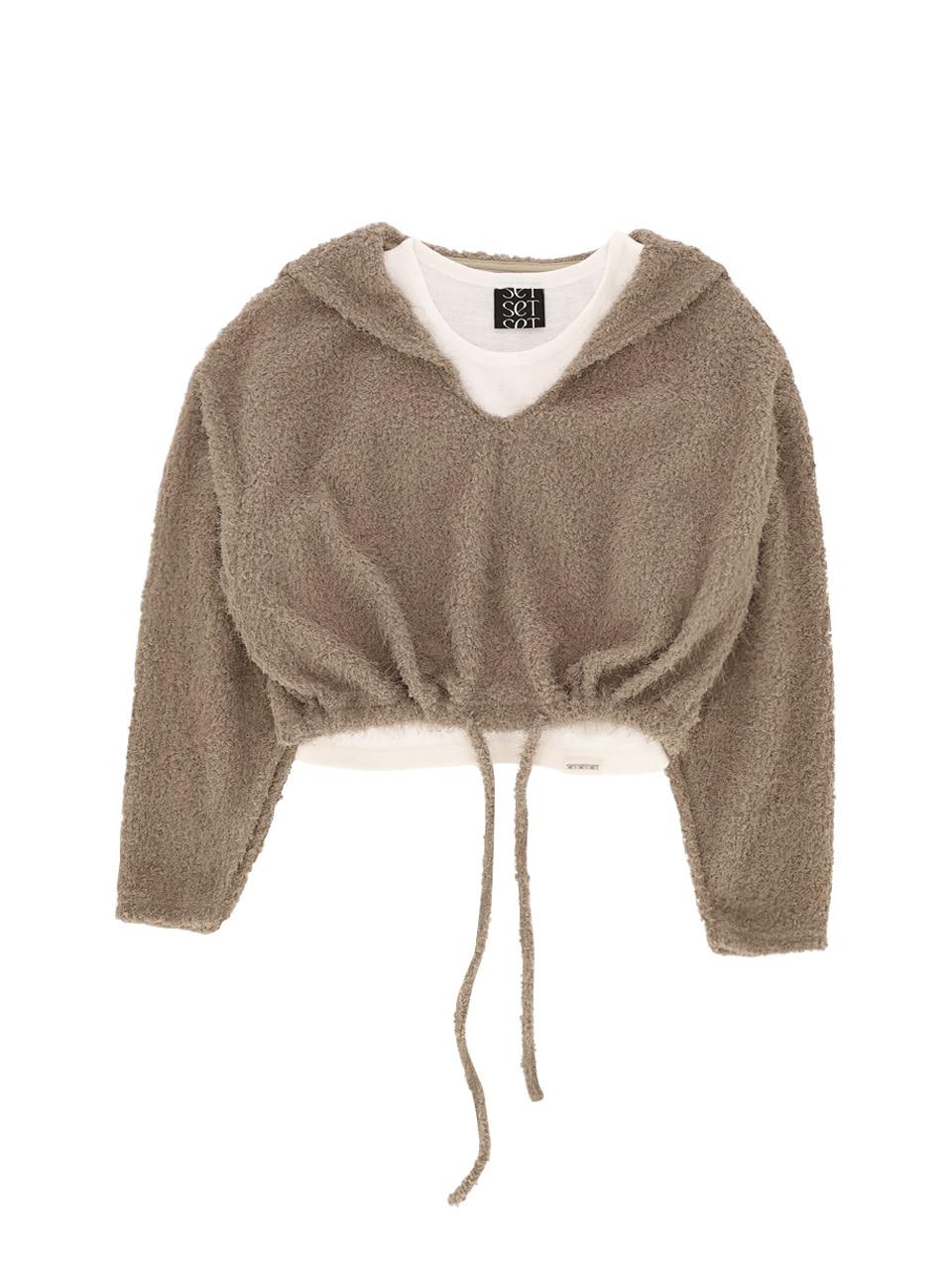 SAILOR BOUCLE KNIT TOP (BEIGE)