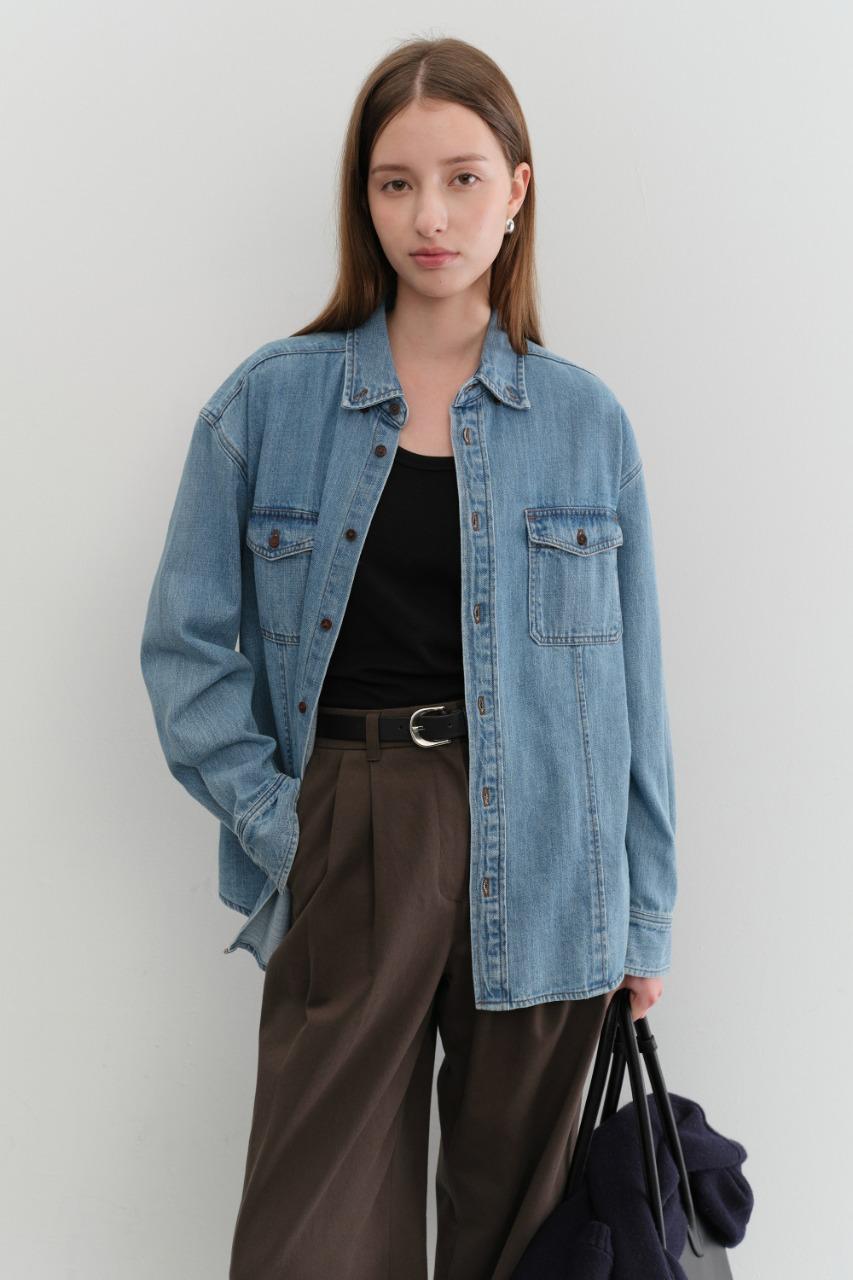 UNISEX CLASSIC DENIM SHIRT CLASSIC BLUE