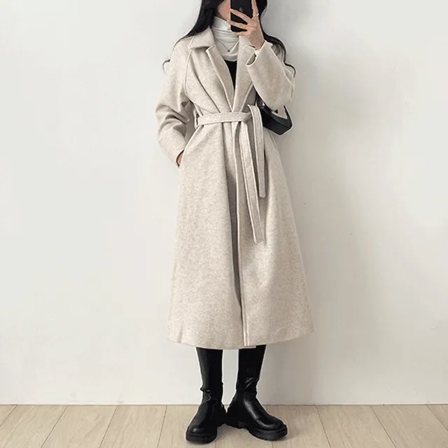 [자체제작/핏보장] 모직 울 시그니처 롱코트 3color