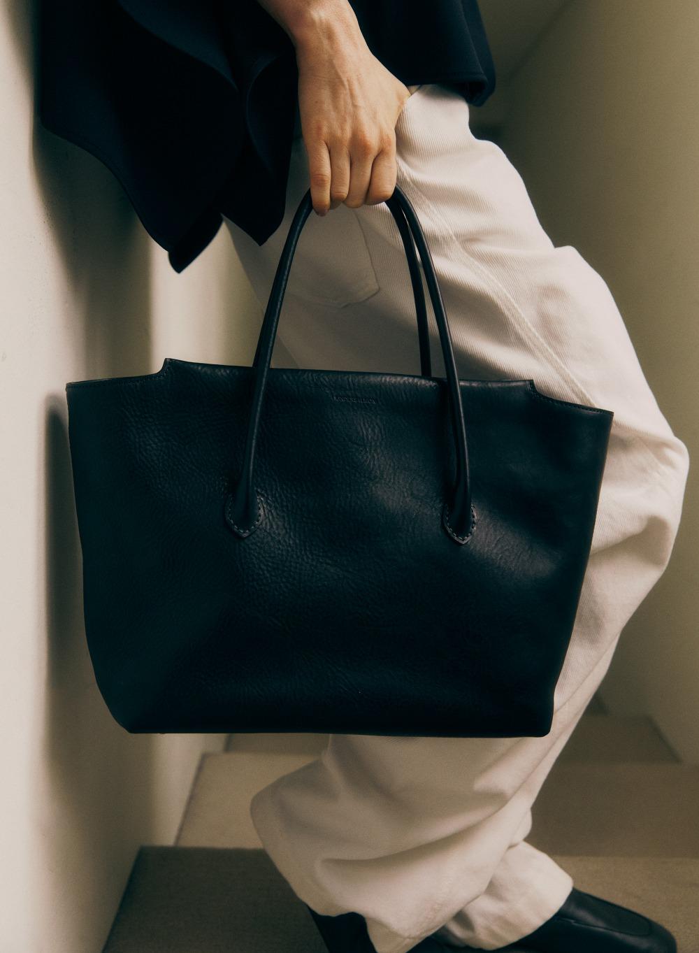 Basil Leather Bag Black