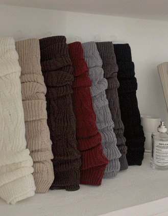 바닐라민트 레그&핸드OK🎄윈터 니트워머/꽈배기양말/꽈배기니트/레그워머/핸드워머