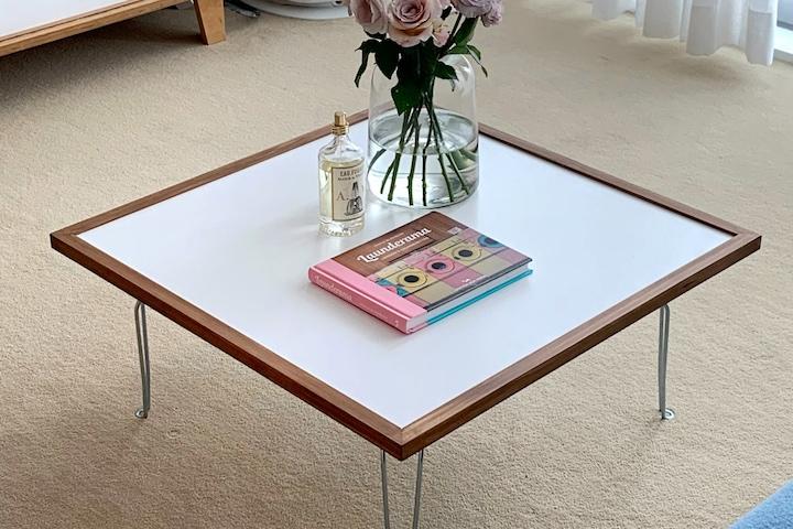 우드 프레임 접이식 테이블 좌식 거실 테이블 액자테이블