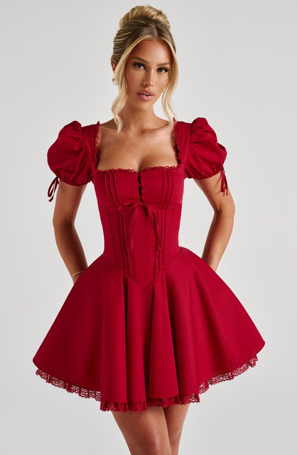 Annie Mini Dress - Red - XS