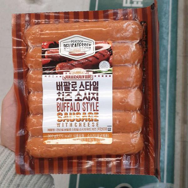 피코크 잔슨빌 버팔로 스타일 소시지위드치즈 360g