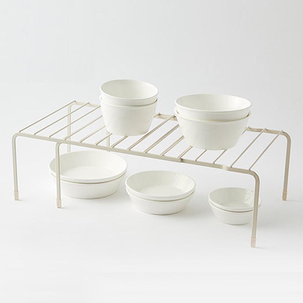 한샘 SOK 마일드 확장형 선반랙 크림 거치대 정리함 정리대