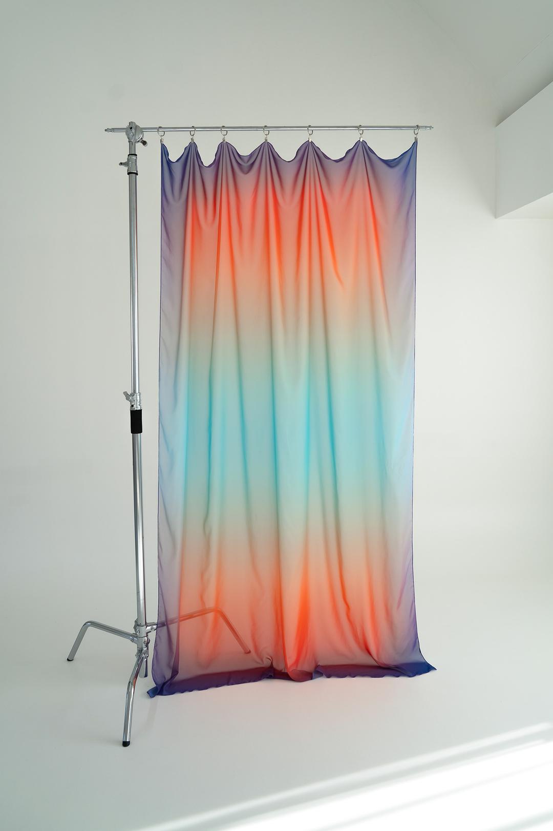 GRADATION CHIFFON CURTAINSky&violet