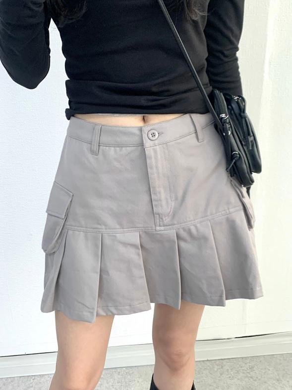 리틀핀즈 하프 반플리츠 미니 스커트 - 플리츠스커트/테니스치마/테니스스커트/y2k치마/교복룩/디토교복/a라인치마/플리츠치마