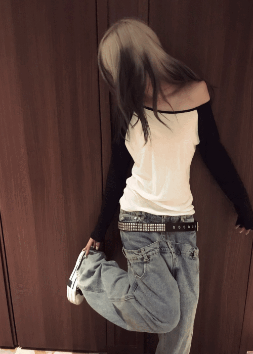 RAGLAN OFF-SHOULDER SLIM TEE