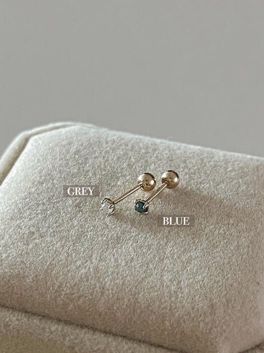 14k gold 러프 다이아 피어싱