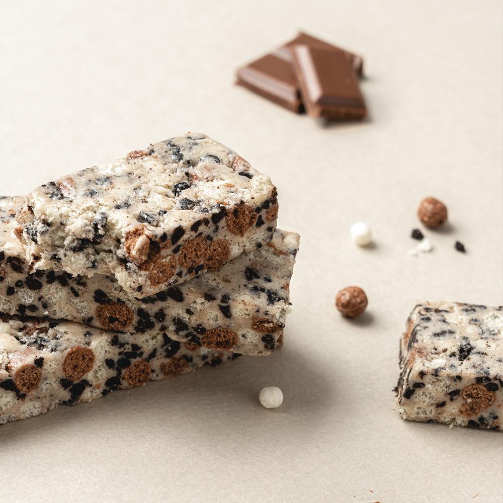 랩노쉬 프로틴 쿠키바 4종 블랙쿠키, 쿠키앤크림, 밀크티, 피넛버터 1BOX (12개입) 단백질 7g [원산지:상세설명에 표시]