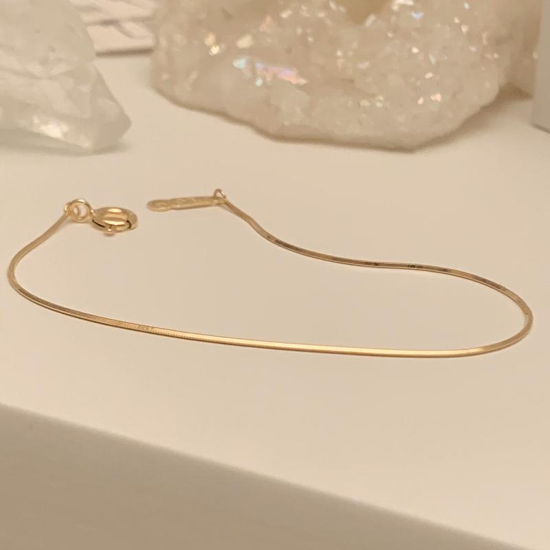 [미라클세일] 14k 18k 실키 체인 팔찌