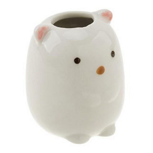 포코이 세라믹 칫솔꽂이, 흰 곰, 1개 - 양치용품 정리 | 쿠팡