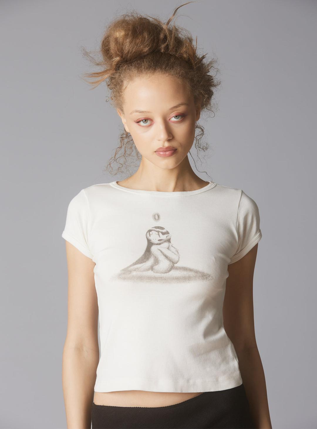 Imp Baby Tee - S / Vintage White