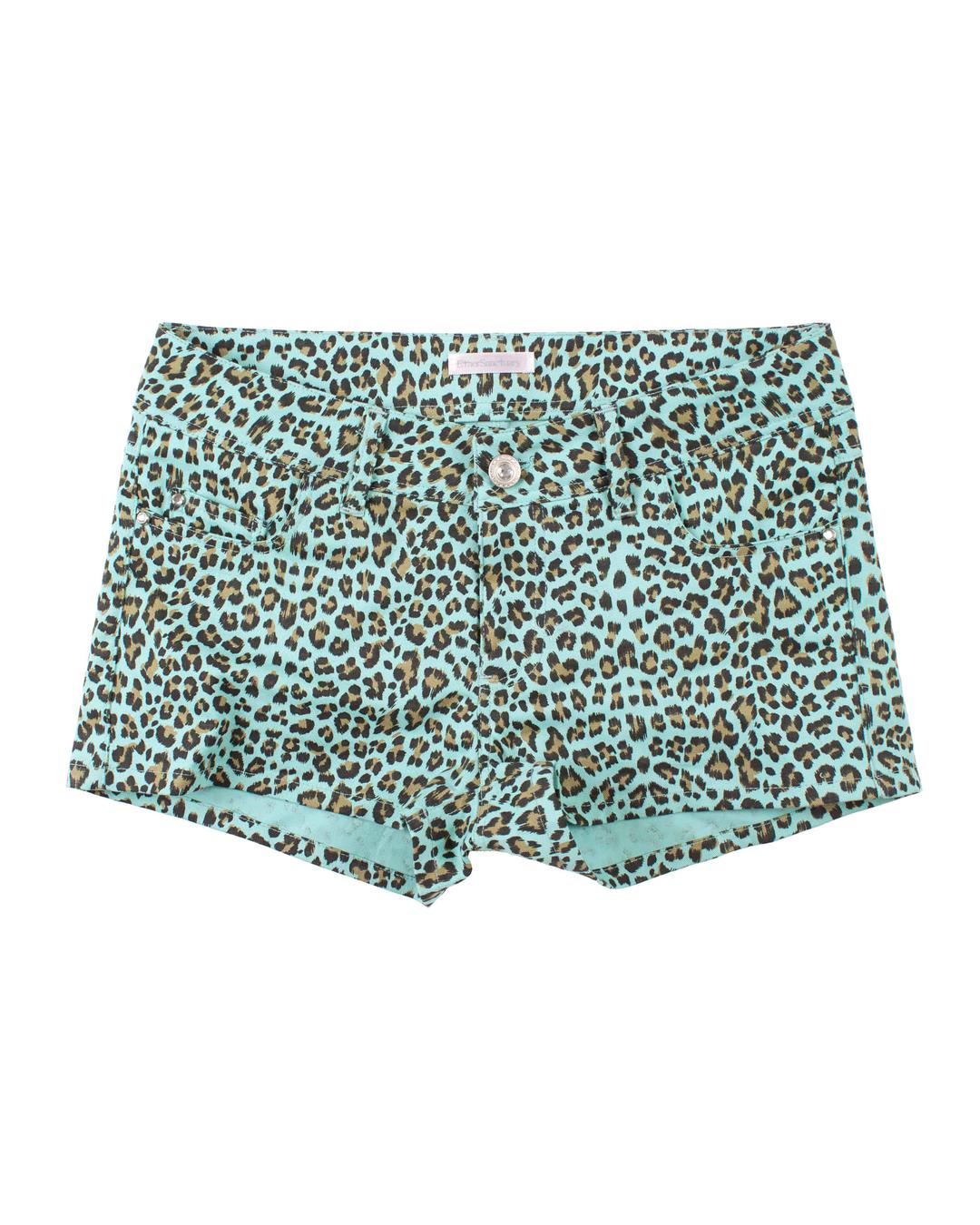 Leopard Shorts (Mint)