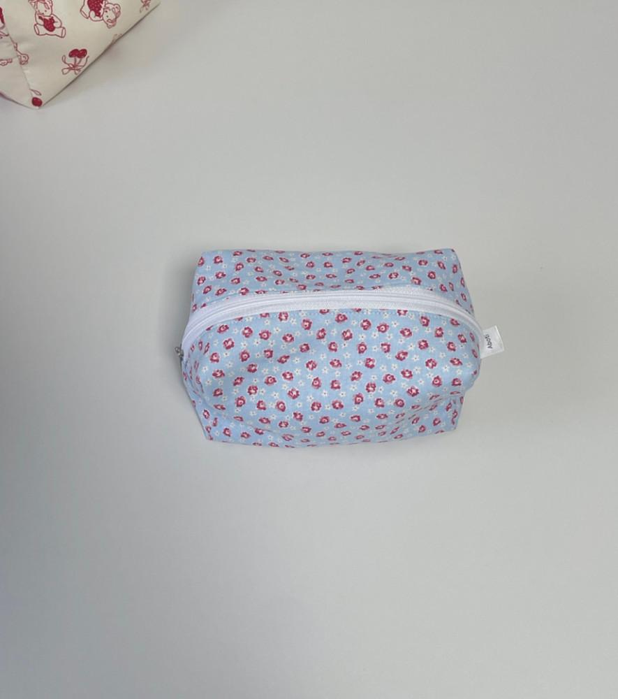 [아보티] 가을 하늘 꽃 네모 파우치 ° pouch