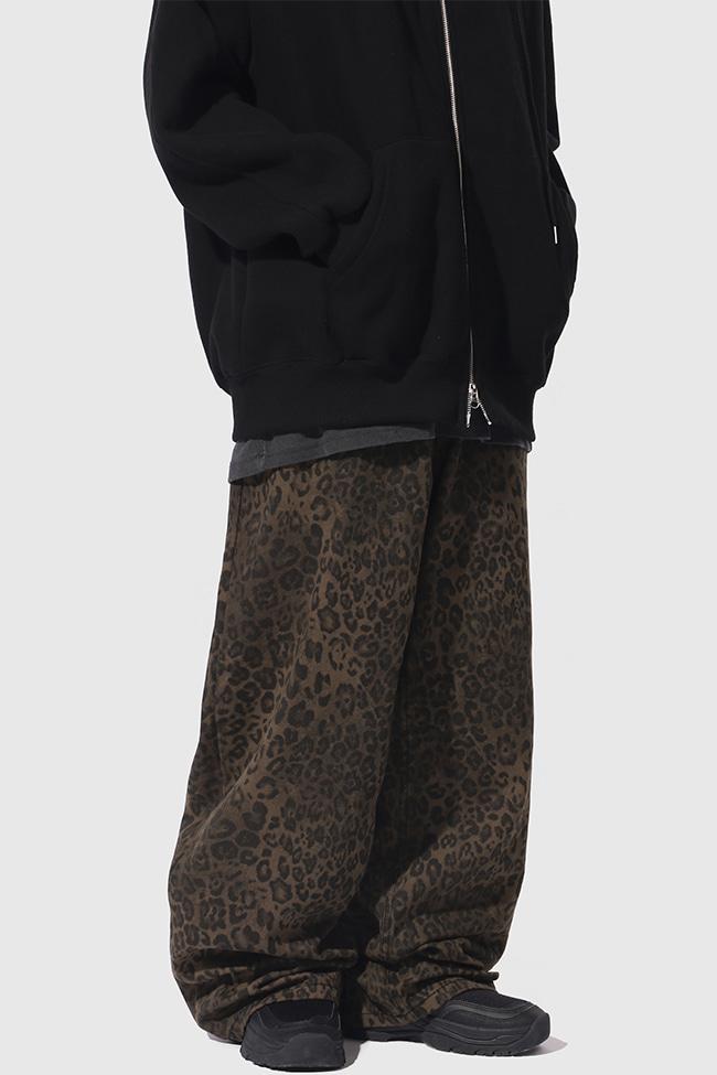 Leopard Washing Wide Pants [2color]