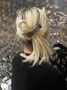 no.291 push clip hair pin 2set silver