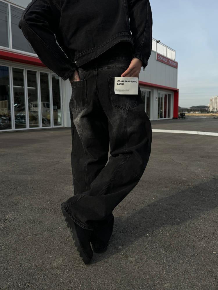 (set-up) Dos denim pants (2컬러)