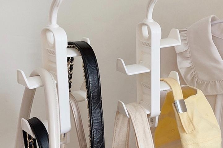 1+1다층 다용도 가방 모자 걸이 옷장정리 가방보관 2P 세트