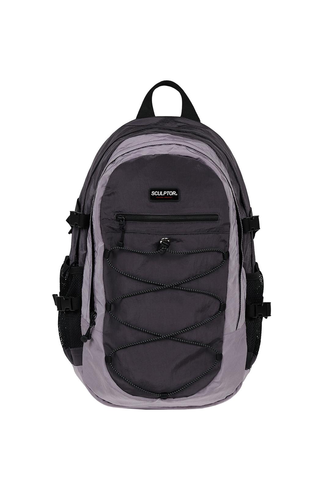 Nylon String Rucksack Gray/Mauve