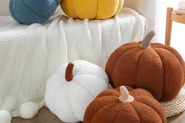호박 인테리어 쿠션 (4 colors, 2 size)