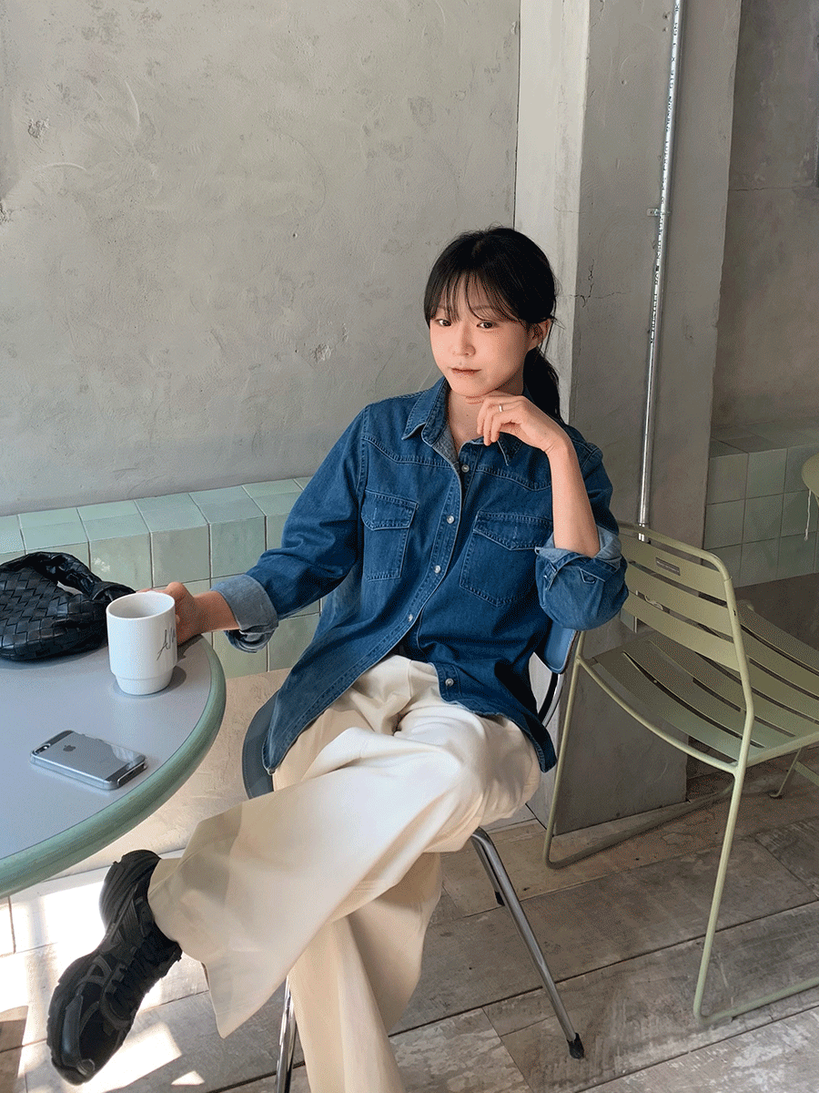 [모델 추천] 루틴 데님 셔츠