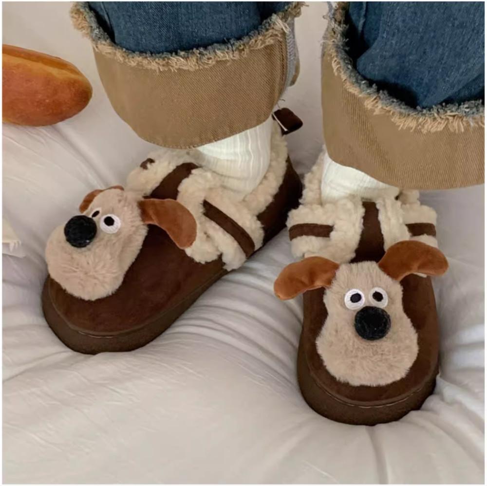 수심 Gromit Shoes(7 color) 그로밋 털슬리퍼 아동 여성용 털실내화 겨울