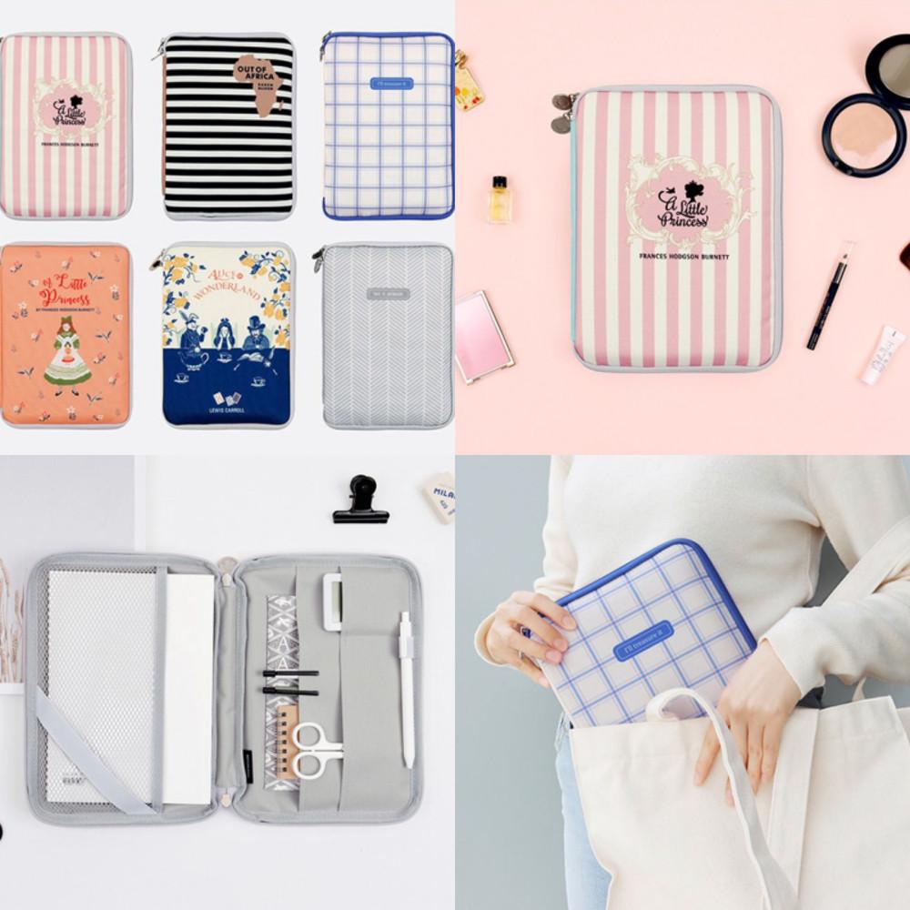 북커버 파우치 독서 멀티 책 메쉬 포켓 다용도 수납 케이스