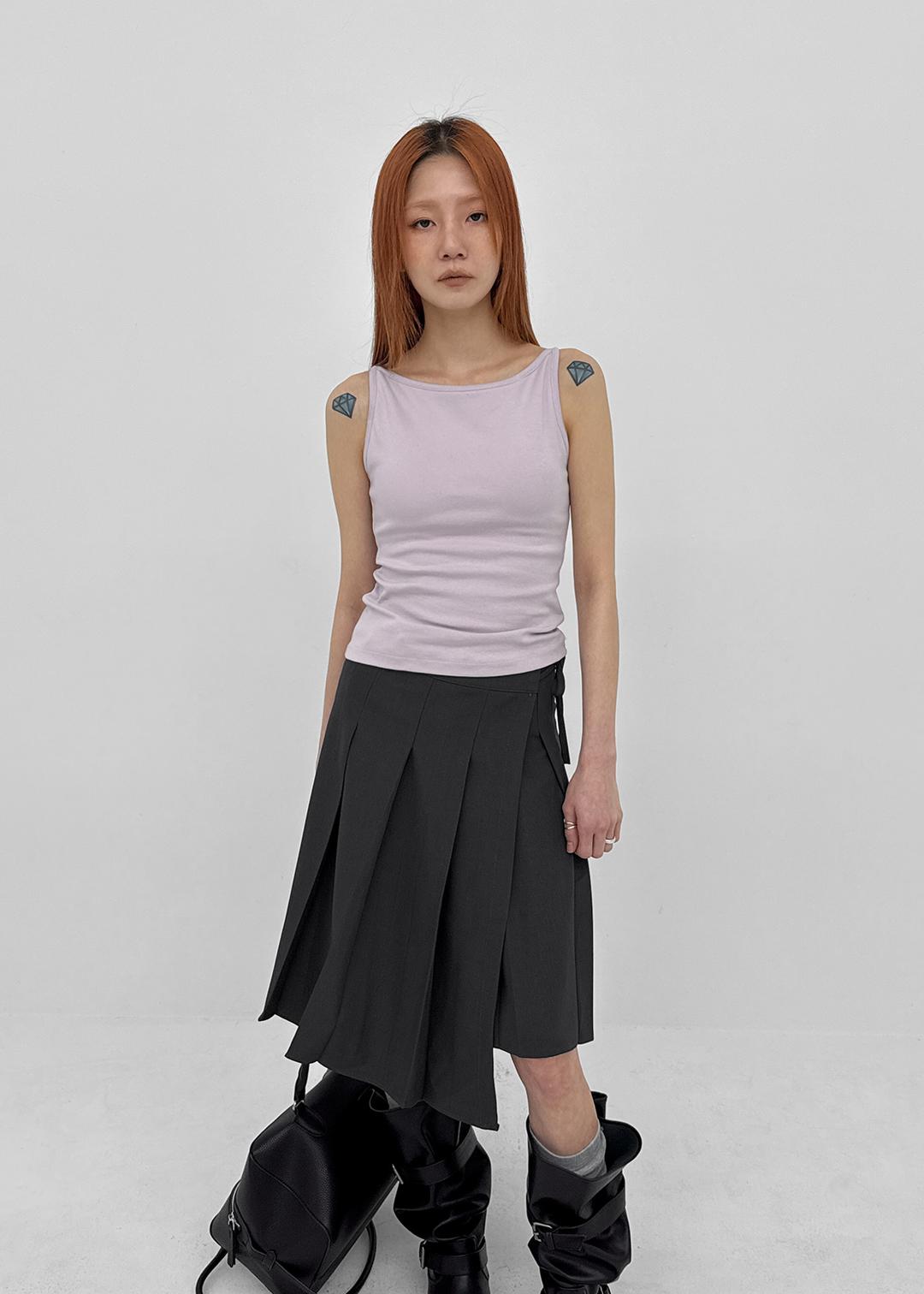 블랙업 [MADE] 예티 보트넥 나시 (캡내장)