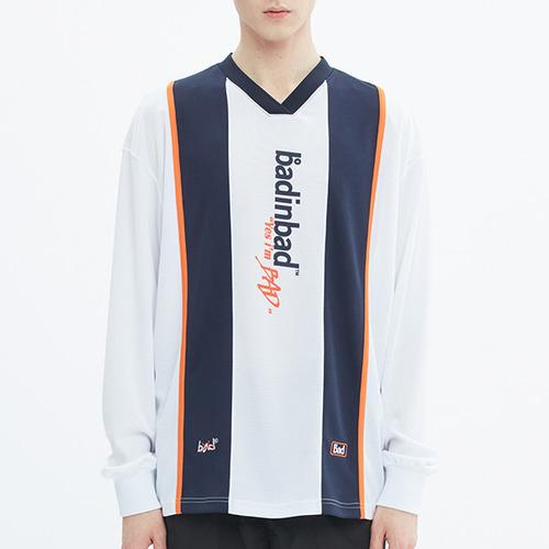 STRIPE FOOTBALL JERSEY_WHITE