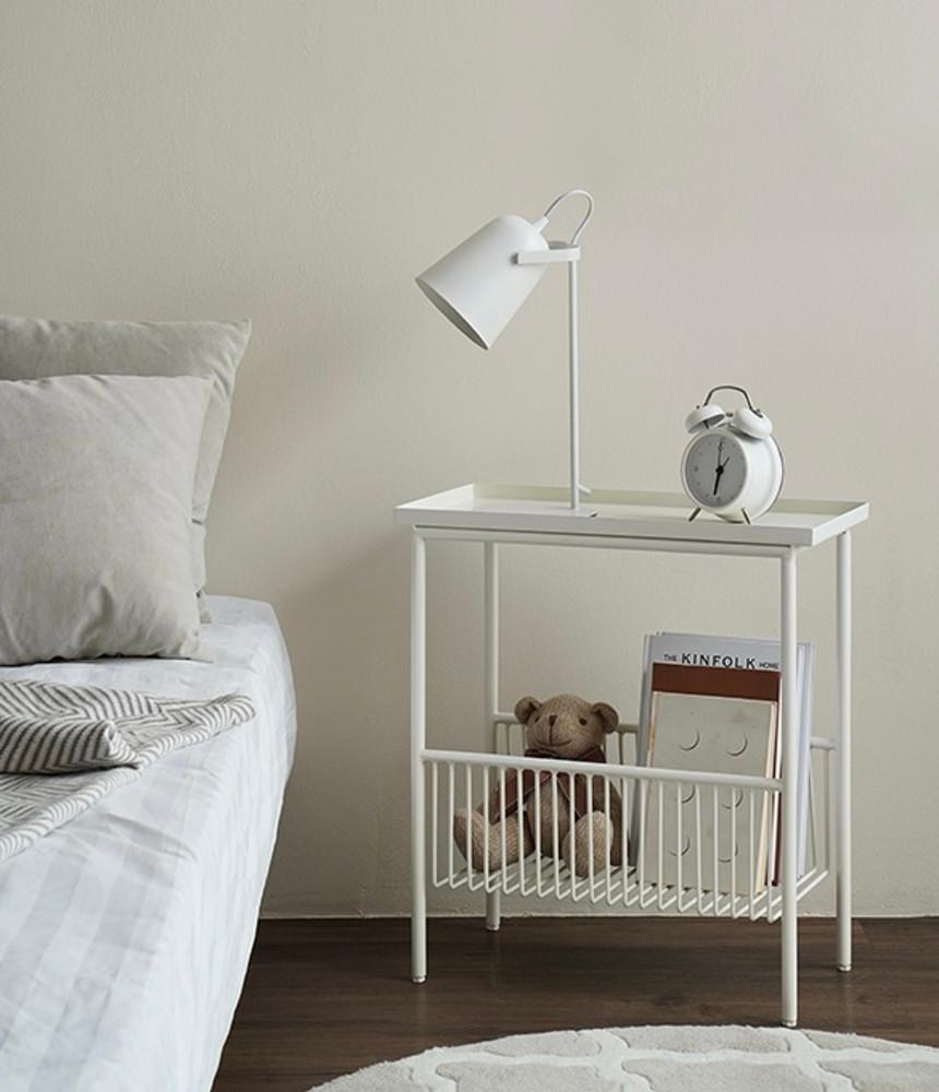 심플 철재 쇼파 사이드 수납 테이블 2color