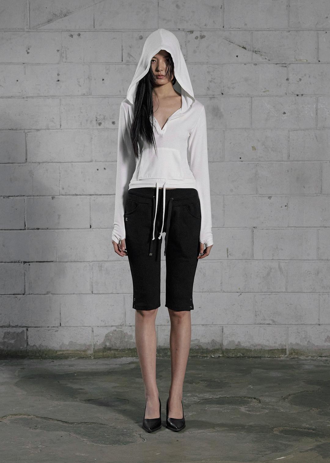 SLEEK WARMER HOODIE, IVORY