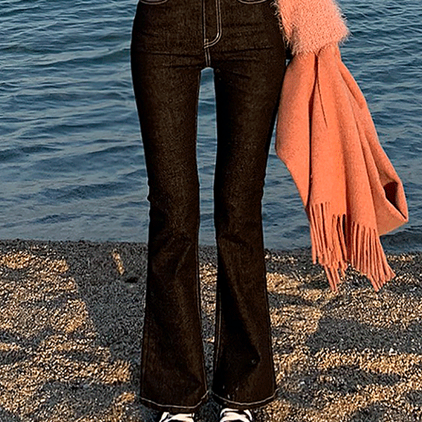 [MADE]생지 부츠컷 하이웨스트pt