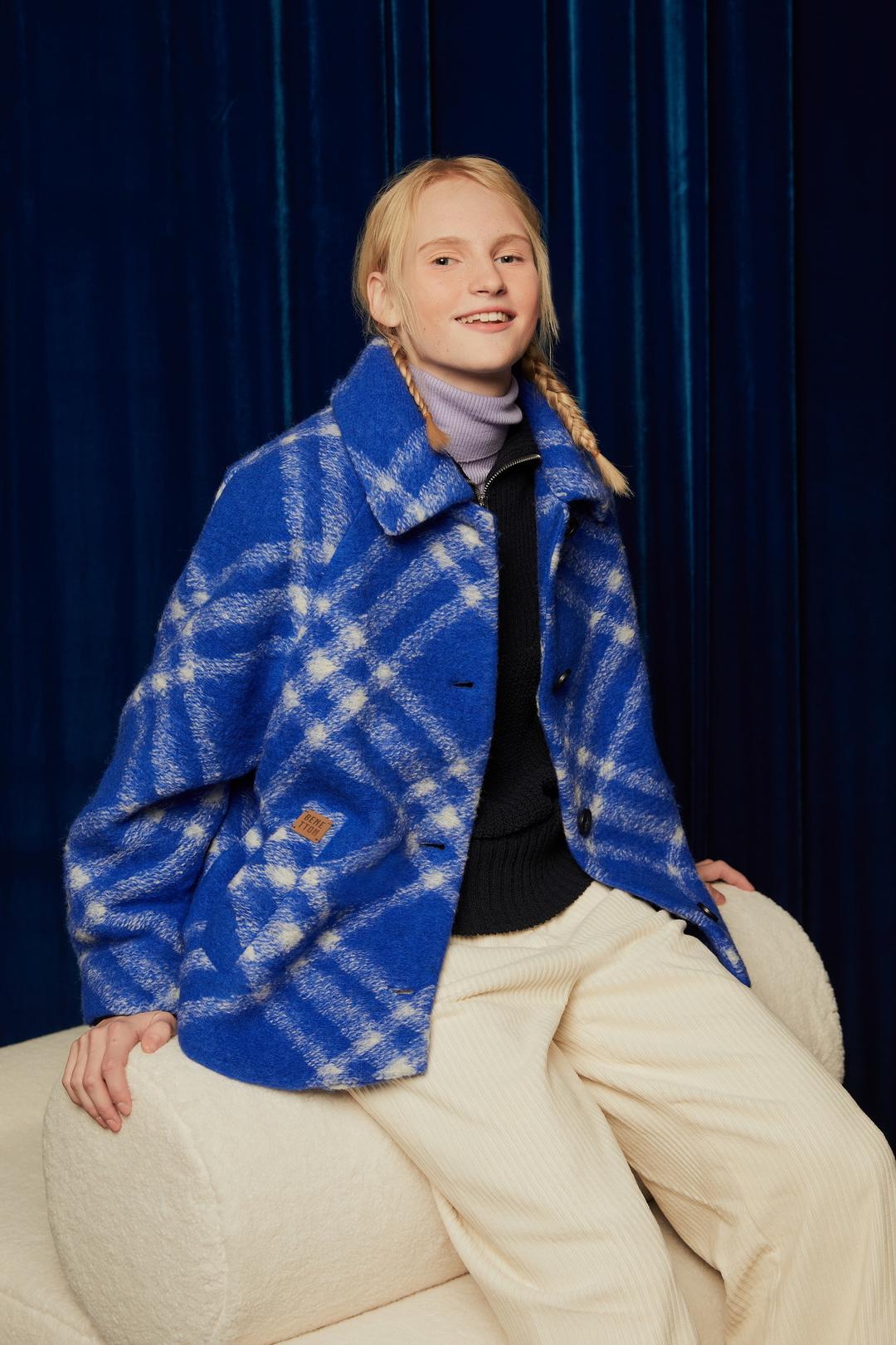 발칸 체크 코트