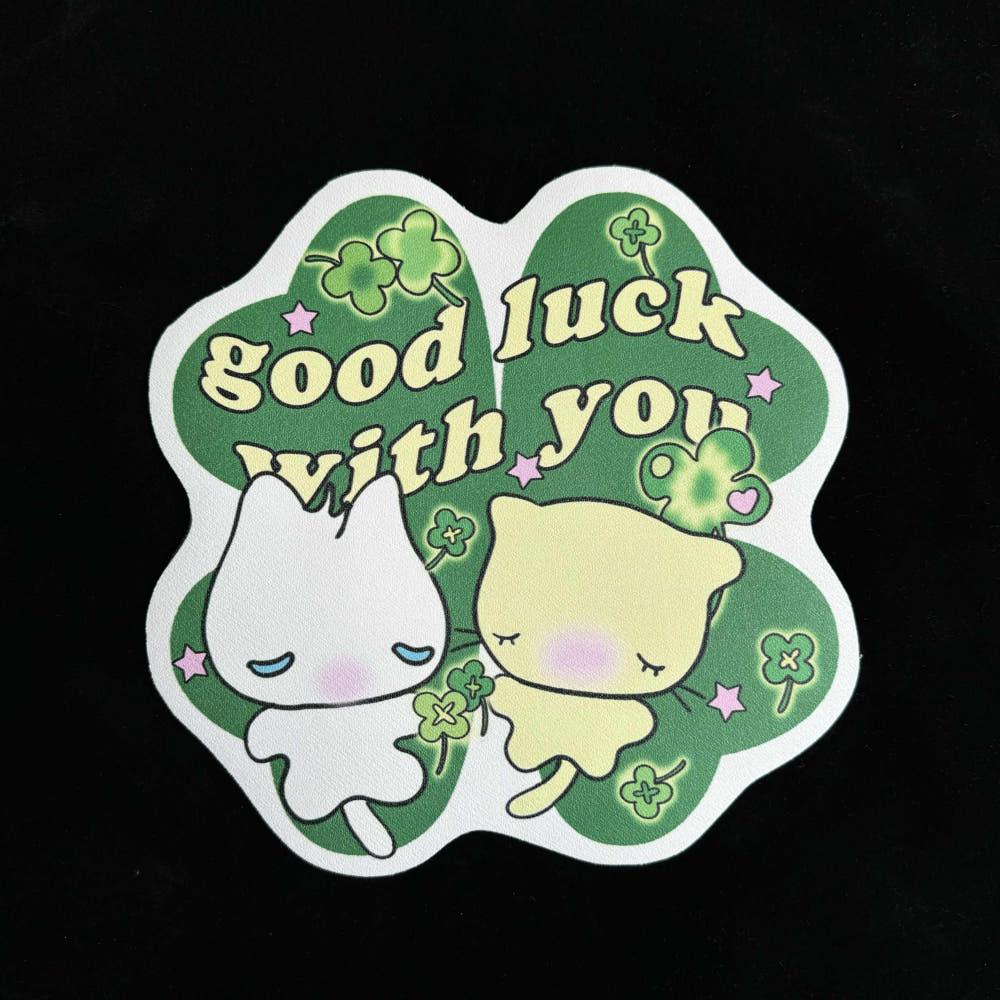 onionion 귀여운 미끄럼방지 마우스패드 Luck with you