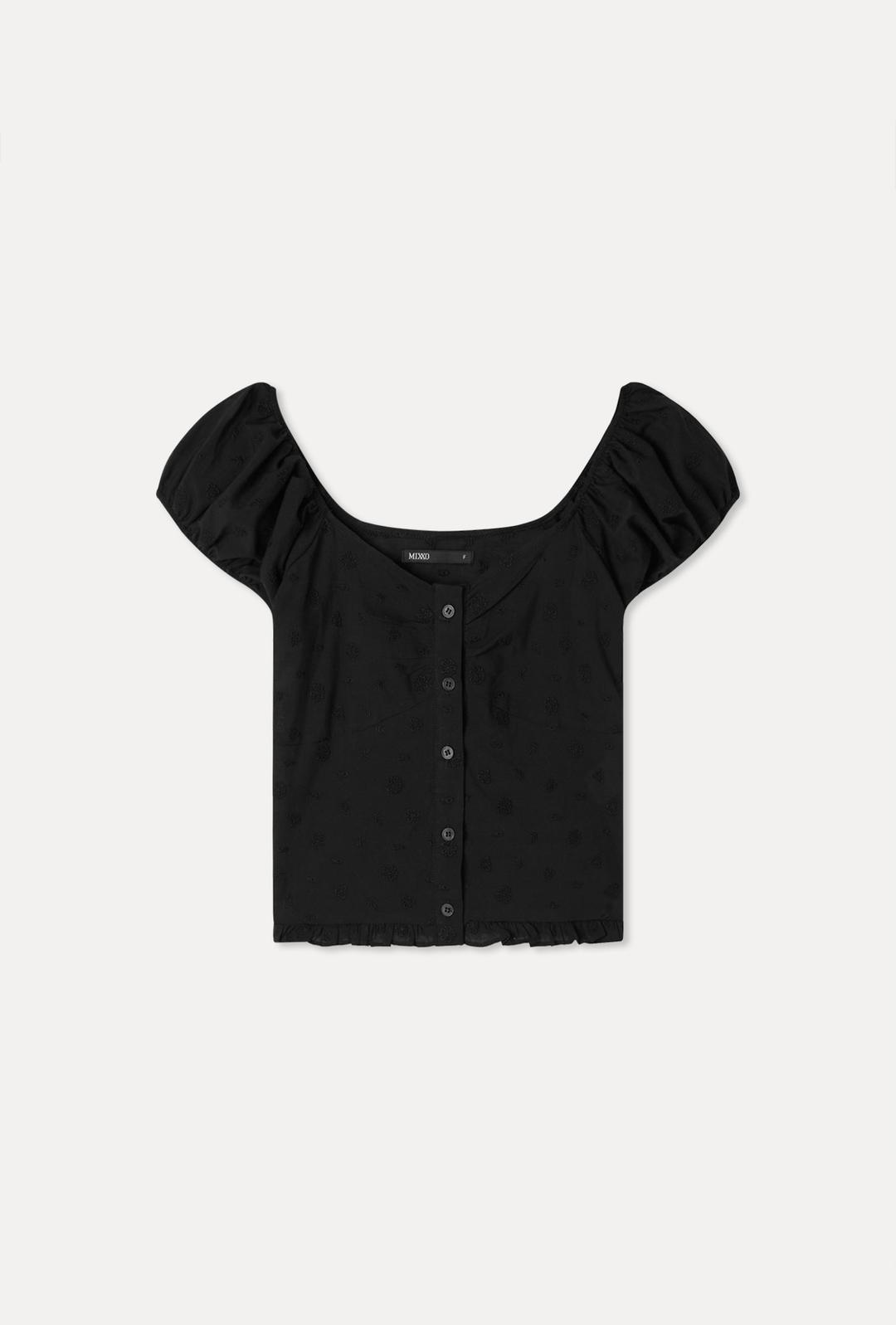 아일렛 플리 블라우스_MIWBWG50MS