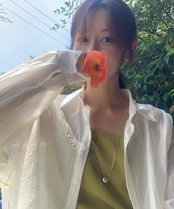 리얼코코 [여름신상🌴/made] 로드니 스트라이프 셔츠 - 4color (살안타템/시스루/긴팔/오버핏/여리핏/시어서커/썸머/데일리룩/데이트룩)