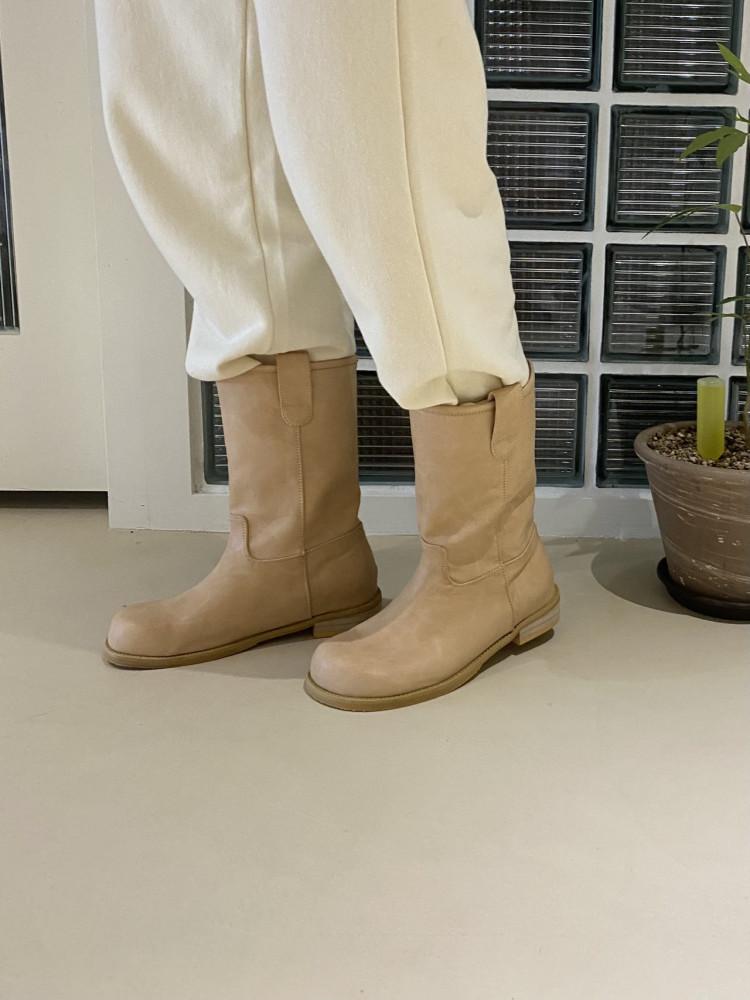 르웬 라운드 하프 부츠