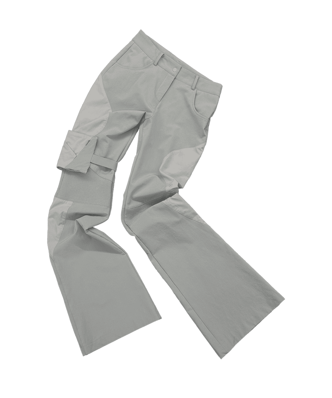 Detachable Pouch Nylon Pants / Grey