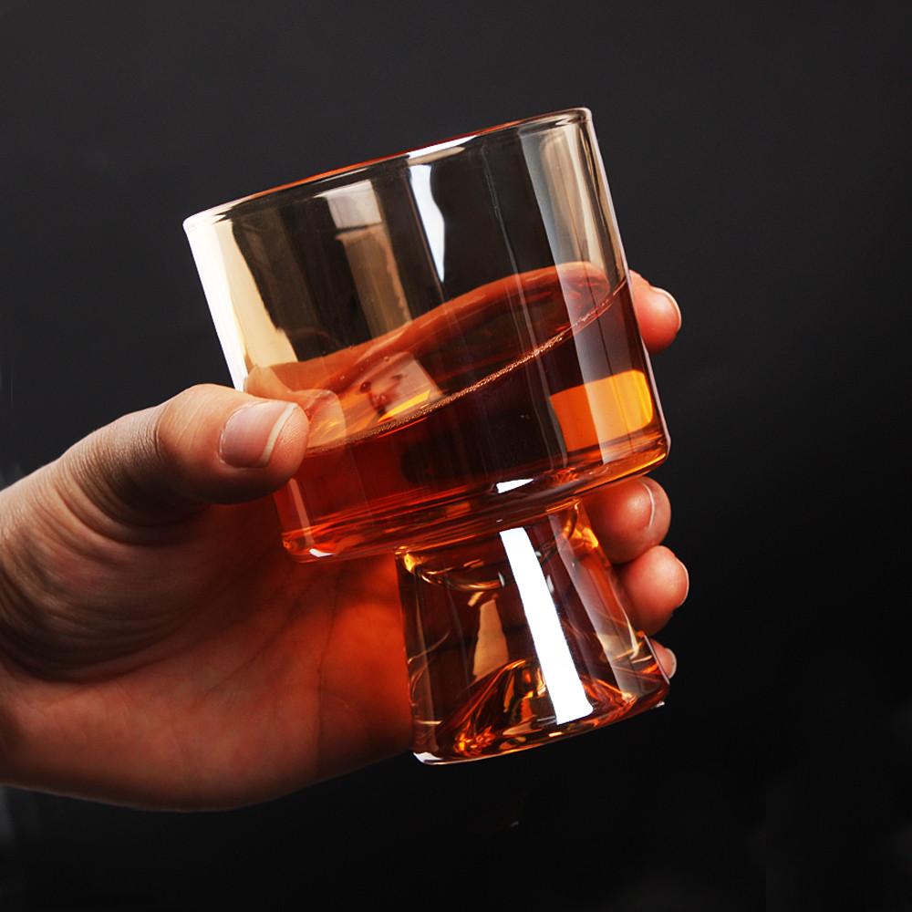 싱글몰트 언더락잔 240ml 브라운 위스키 테이스팅잔 온더락잔 하이볼 칵테일컵 양주잔