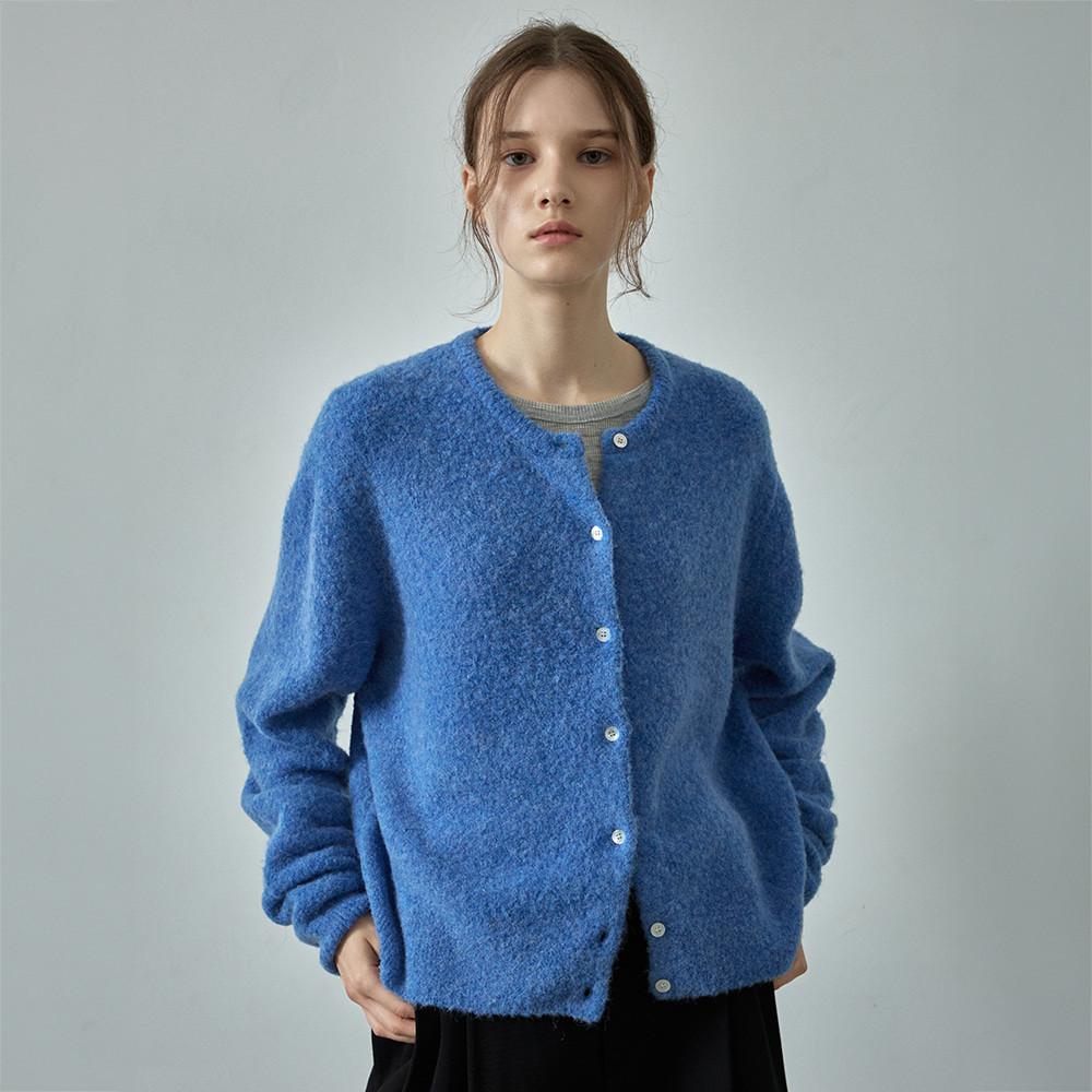 [2차 10/10예약배송] 알파카 에센셜 가디건_blue