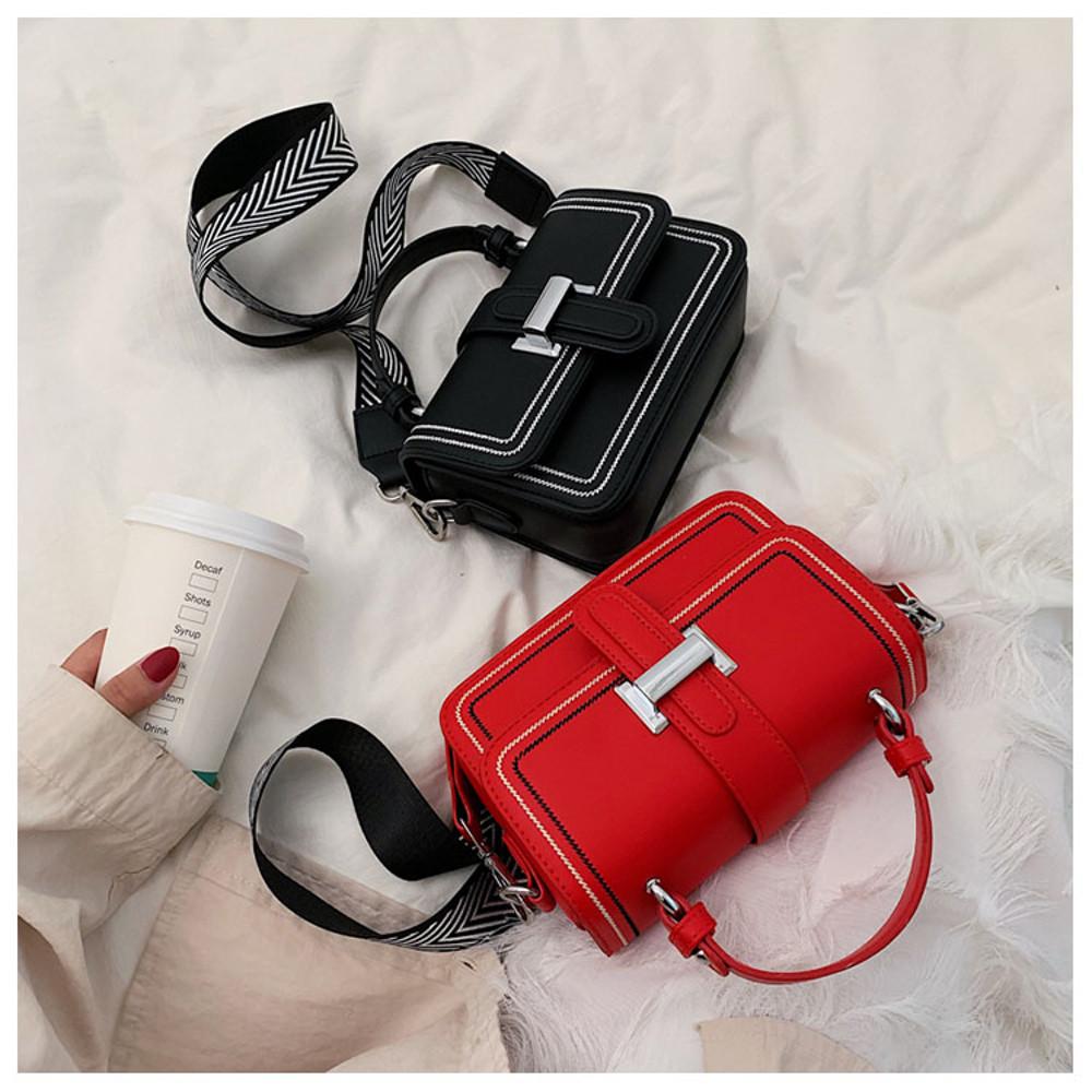 JYS 여성 투 웨이 비비드 데일리 크로스백 와이드 스트랩 어깨 스몰백 핸드폰 가방