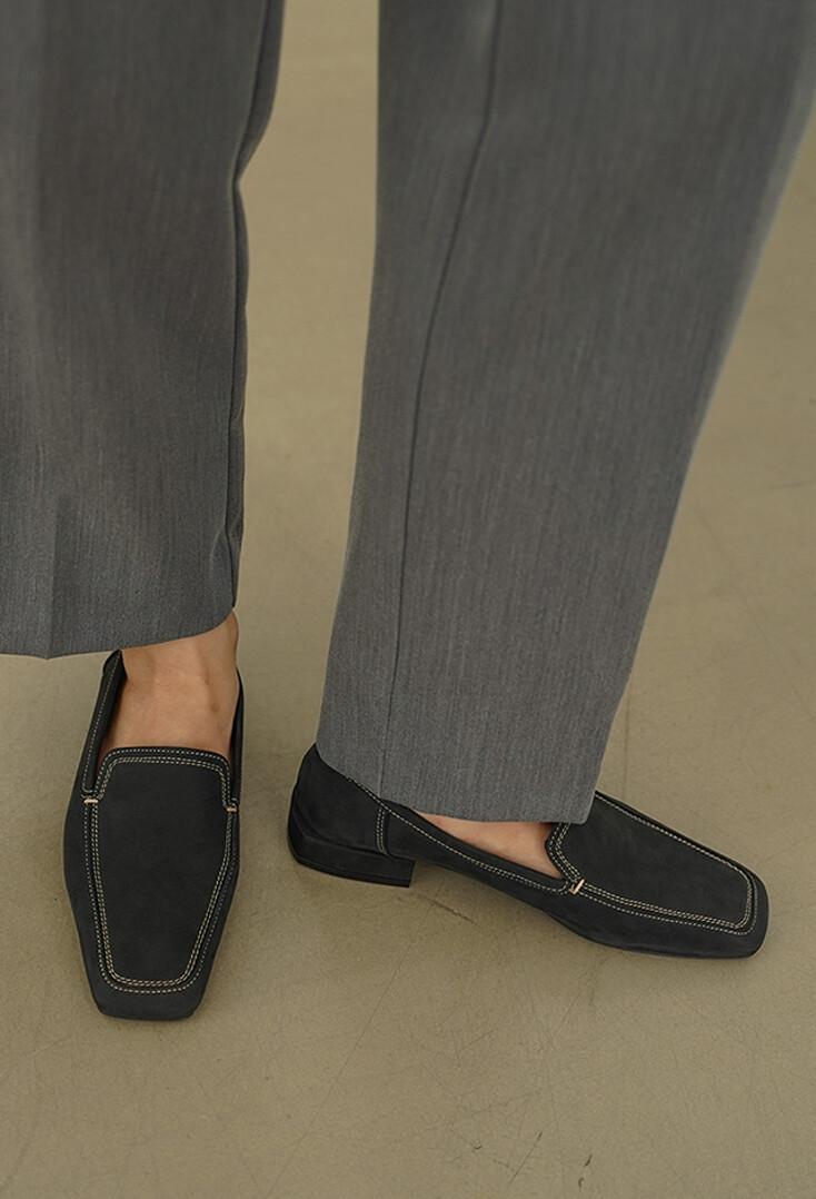 Stitching Loafer - Night Black